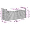 Tárolópad gendt természetes 110 x 40 x 50 cm rattan