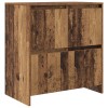 Széf 2 pcs öreg fa 70 x 41 x 75 cm faanyag
