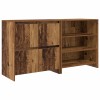 Széf 2 pcs öreg fa 70 x 41 x 75 cm faanyag
