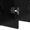 Széf 2 pcs fekete tölgy 70 x 41 x 75 cm faanyag