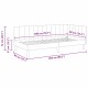 Sarokágy keret fejtámlával sötétszürke 90 x 200 cm bársony Sarokágy keret fejtámlával sötétszürke 90 x 200 cm bársony