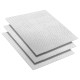 Tükör mozaik csempe geometrikus 3 pcs ezüst 30 x 30 cm üveg