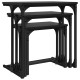 Fészkelt kávézó asztal 3 pcs musta tammi 50.5 x 35 x 53 cm Fészkelt kávézó asztal 3 pcs musta tammi 50.5 x 35 x 53 cm