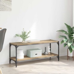 Tv szekrény artisan tölgy 100x33x41cm műszaki fa és vas