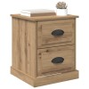 Éjjeliszekrény 2 db artisan tölgy 39 x 39 x 47.5 cm szerelt fa
