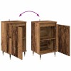 Széf 2 pcs öreg fa 40 x 35 x 70 cm műszaki fa és vas