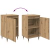 Széf 2 pcs artisan tölgy 40 x 35 x 70 cm műszaki fa és vas