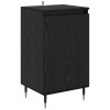 Széf 2 pcs fekete tölgy 40 x 35 x 70 cm műszaki fa és vas
