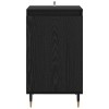 Széf 2 pcs fekete tölgy 40 x 35 x 70 cm műszaki fa és vas