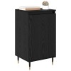 Széf 2 pcs fekete tölgy 40 x 35 x 70 cm műszaki fa és vas