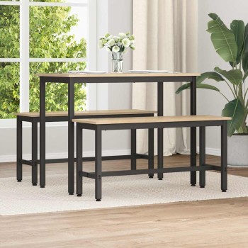 Étkező pad 2 pcs sonoma tölgy 100 x 32,5 x 48,5 cm