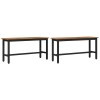 Étkező pad 2 pcs öreg fa 100 x 32,5 x 48,5 cm