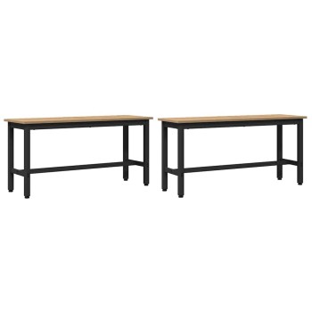 Étkező pad 2 pcs artisan tölgy 100 x 32,5 x 48,5 cm