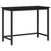Asztal fekete tölgy 80 x 50 x 76,5 cm műszaki fa és acél Asztal fekete tölgy 80 x 50 x 76,5 cm műszaki fa és acél