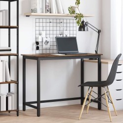 Asztal füstölt tölgy 80 x 50 x 76,5 cm műszaki fa és acél