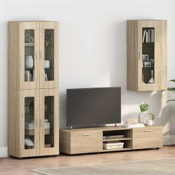 Fali szekrény polcokkal sonoma tölgy 55 x 29 x 100 cm faanyag