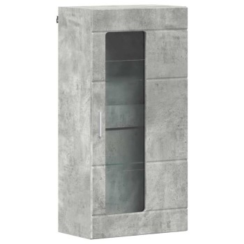 Fából készült szekrény beton szürke 50 x 29 x 100 cm faanyag
