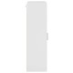 Fali szekrény ajtóval magasfényű fehér 55 x 29 x 100 cm faanyag