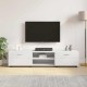Tv szekrény fiókkal polcokkal fehér 150 x 39 x 30 cm faanyag