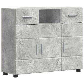 Fából készült szekrény beton szürke 88,5 x 30,5 x 73 cm faanyag