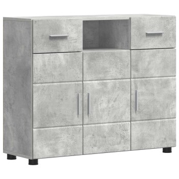 Fából készült szekrény beton szürke 88,5 x 30,5 x 73 cm faanyag