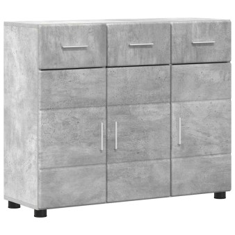 Széf polcokkal florin beton szürke 88,5 x 30,5 x 73 cm faanyag