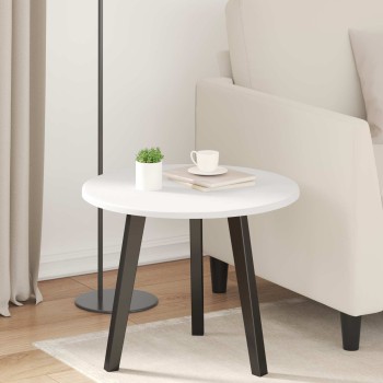 Asztallap fehér ø 50 x 1,5 cm faanyag