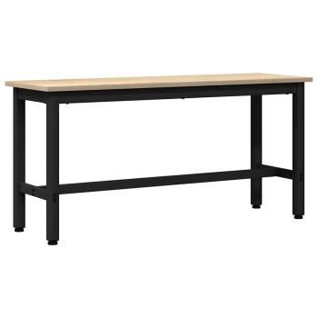 Étkező pad sonoma tölgy 100 x 32,5 x 48,5 cm műszaki fa és acél