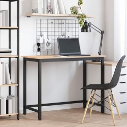 Asztal természetes 100 x 50 x 77 cm műszaki fa és acél