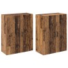 Fali szekrény 2 pcs öreg fa 69,5 x 34 x 90 cm faanyag