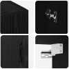 Fali szekrények 2 pcs musta tammi 69,5 x 34 x 90 cm faanyag