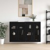 Fali szekrények 2 pcs musta tammi 69,5 x 34 x 90 cm faanyag