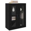 Fali szekrények 2 pcs musta tammi 69,5 x 34 x 90 cm faanyag