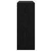 Fali szekrények 2 pcs musta tammi 69,5 x 34 x 90 cm faanyag