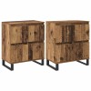 Széf 2 pcs öreg fa 60 x 35 x 70 cm
