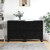 Széf 2 pcs fekete tölgy 60 x 35 x 70 cm