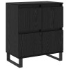 Széf 2 pcs fekete tölgy 60 x 35 x 70 cm