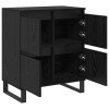 Széf 2 pcs fekete tölgy 60 x 35 x 70 cm