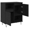 Széf 3 pcs fekete tölgy 60 x 35 x 70 cm