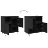 Széf 3 pcs fekete tölgy 60 x 35 x 70 cm