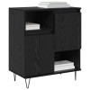 Széf 3 pcs fekete tölgy 60 x 35 x 70 cm