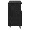 Széf 3 pcs fekete tölgy 60 x 35 x 70 cm