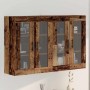 Fali szekrények 2 pcs régi fa 69,5 x 34 x 90 cm faanyag