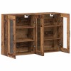 Fali szekrények 2 pcs régi fa 69,5 x 34 x 90 cm faanyag