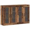 Fali szekrények 2 pcs régi fa 69,5 x 34 x 90 cm faanyag