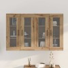Fali szekrények 2 pcs artisan tölgy és fekete 69,5 x 34 x 90 cm