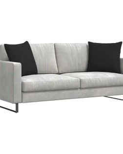 Kanapé párnák 2 pcs fekete 50 x 50 cm szövet