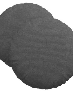 Ülőpárnák 2 pcs sötétszürke ø 40 cm bársonyos szövet