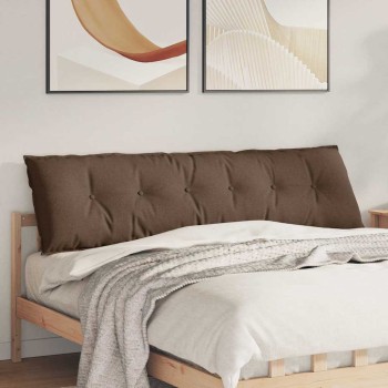 Hátpárna barna 180 x 19 x 50 cm szövet
