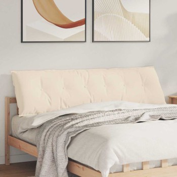 Hátpárna bézs 180 x 50 cm mikroszálas szövet